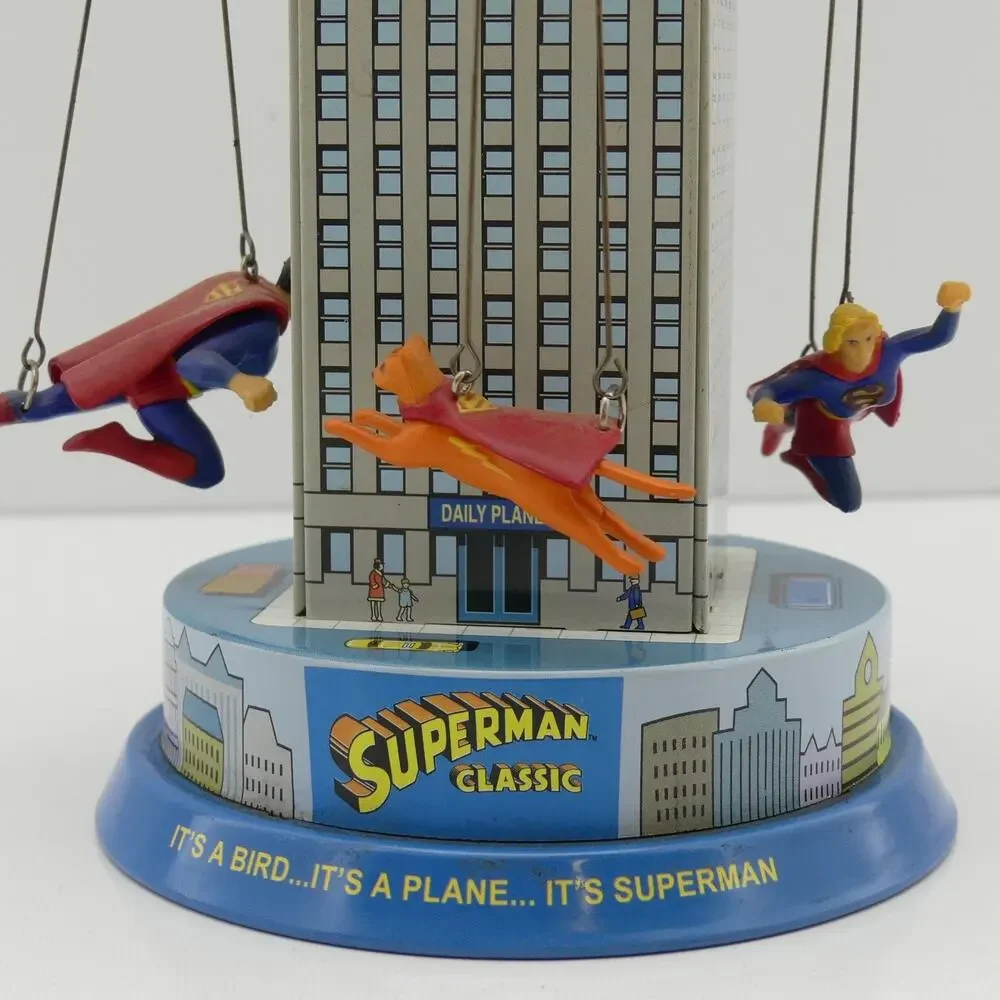 Superman Classic Tin Carousel Toy Schylling 2001 Krypto Streaky Supergirl